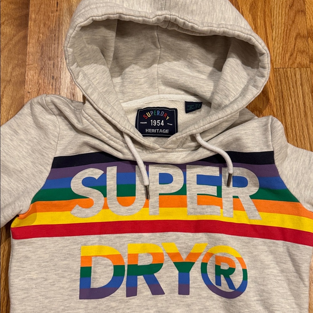 Superdry Rainbow Hoodie - Picture 4 of 8